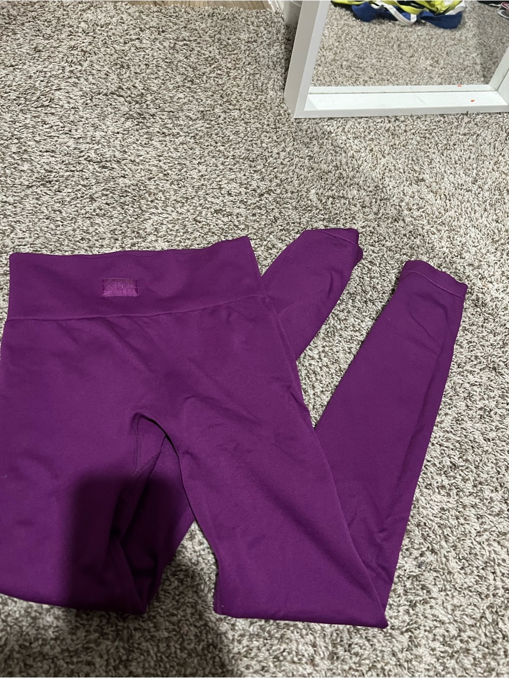 Bo and Tee Purple Active Leggings